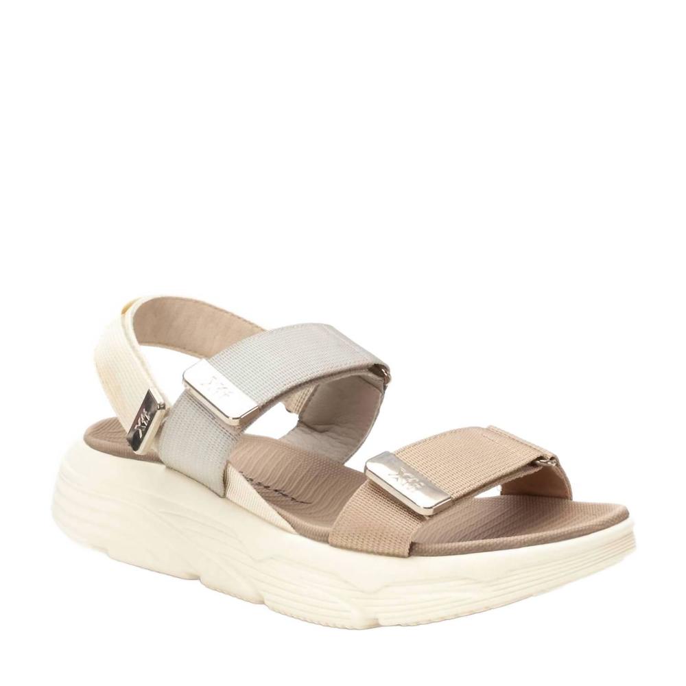 NEW XTI women's open sandals in beige